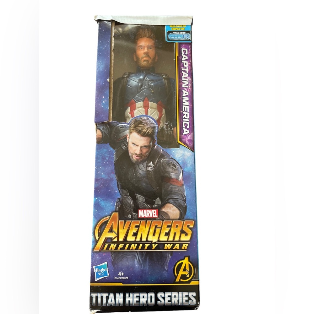 Marvel Hasbro Avengers Captain America Titan Hero Series 12" 2017 Open Box
